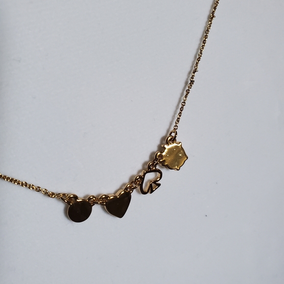 NWT Kate Spade Mini Things Row Charm Gold Necklace - Picture 4 of 5